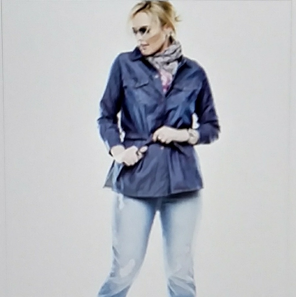Belted Denim Jacket (Also in Plus-Size)